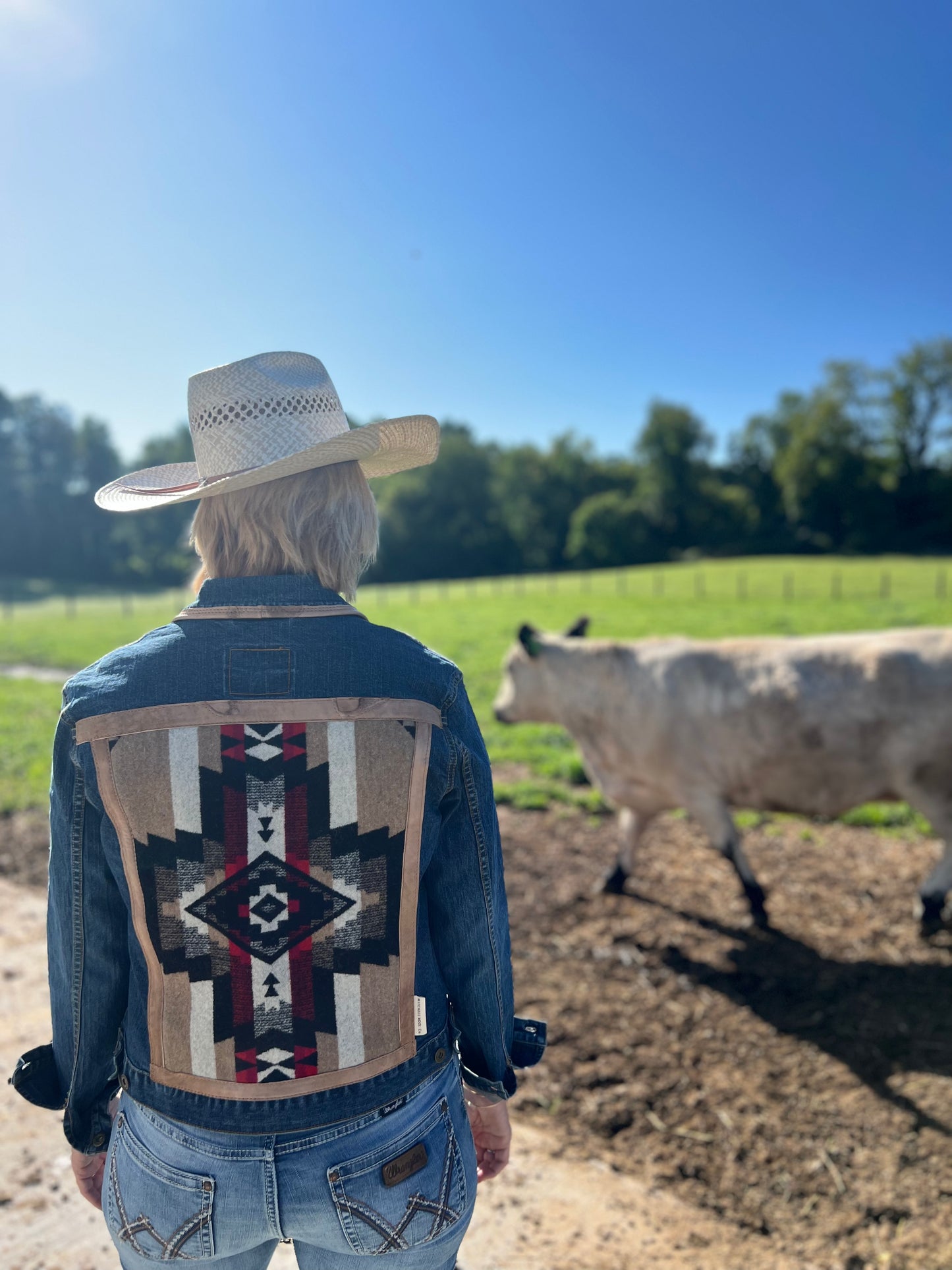 Cowgirl Jacket - Vintage Denim & Pendleton Wool