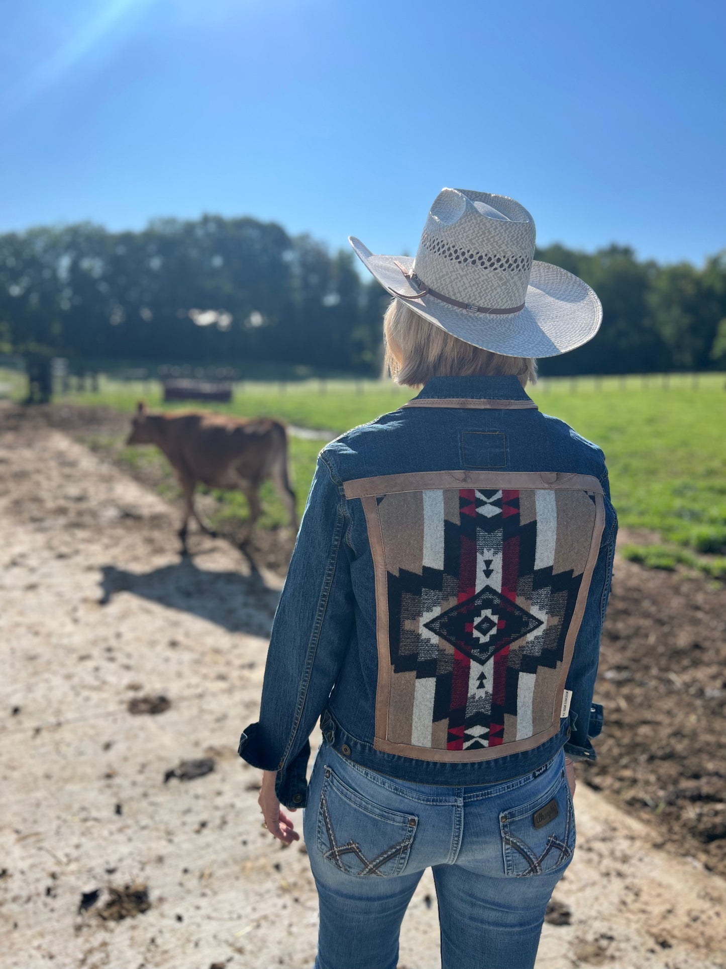 Cowgirl Jacket - Vintage Denim & Pendleton Wool