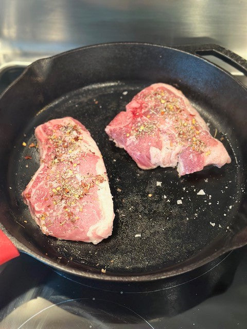 Loin Bone-In Chops- Single cuts Pasture Raised/Corn Free Pork
