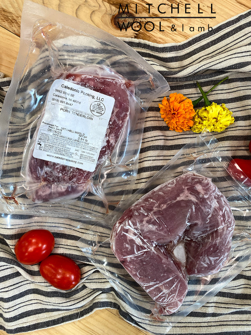 Pork Tenderloin- Single cuts Pasture Raised/Corn Free Pork