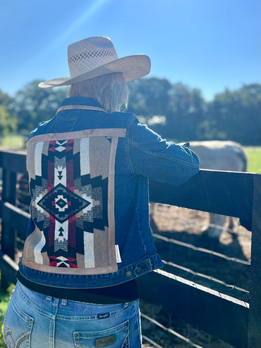 Cowgirl Jacket - Vintage Denim & Pendleton Wool