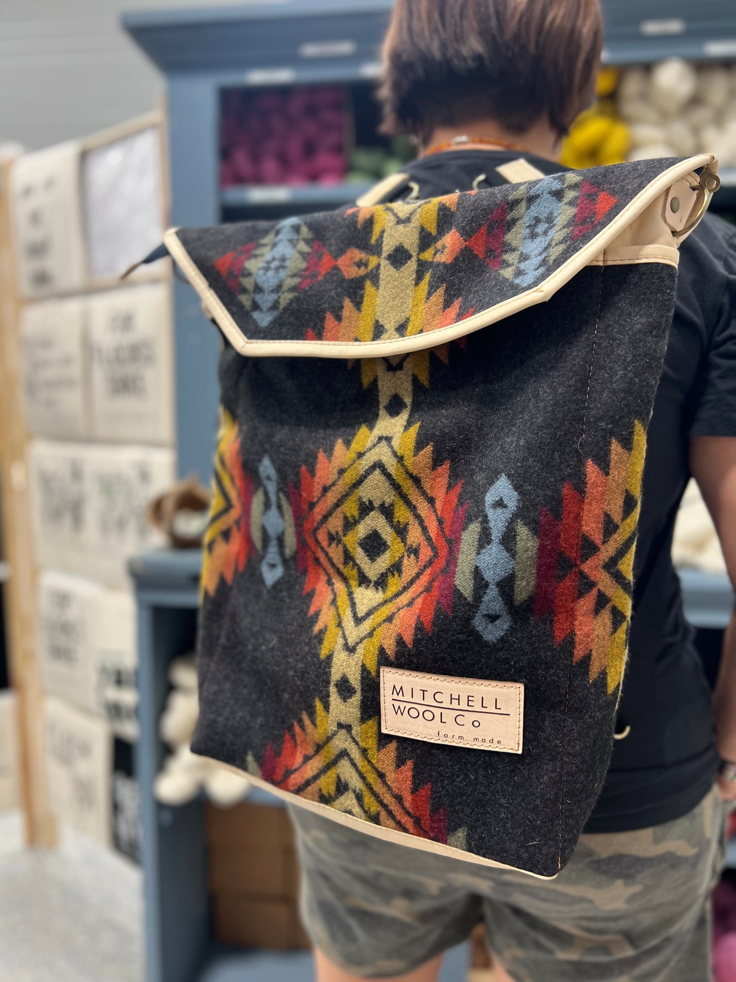 The Pendleton & Leather Backpack