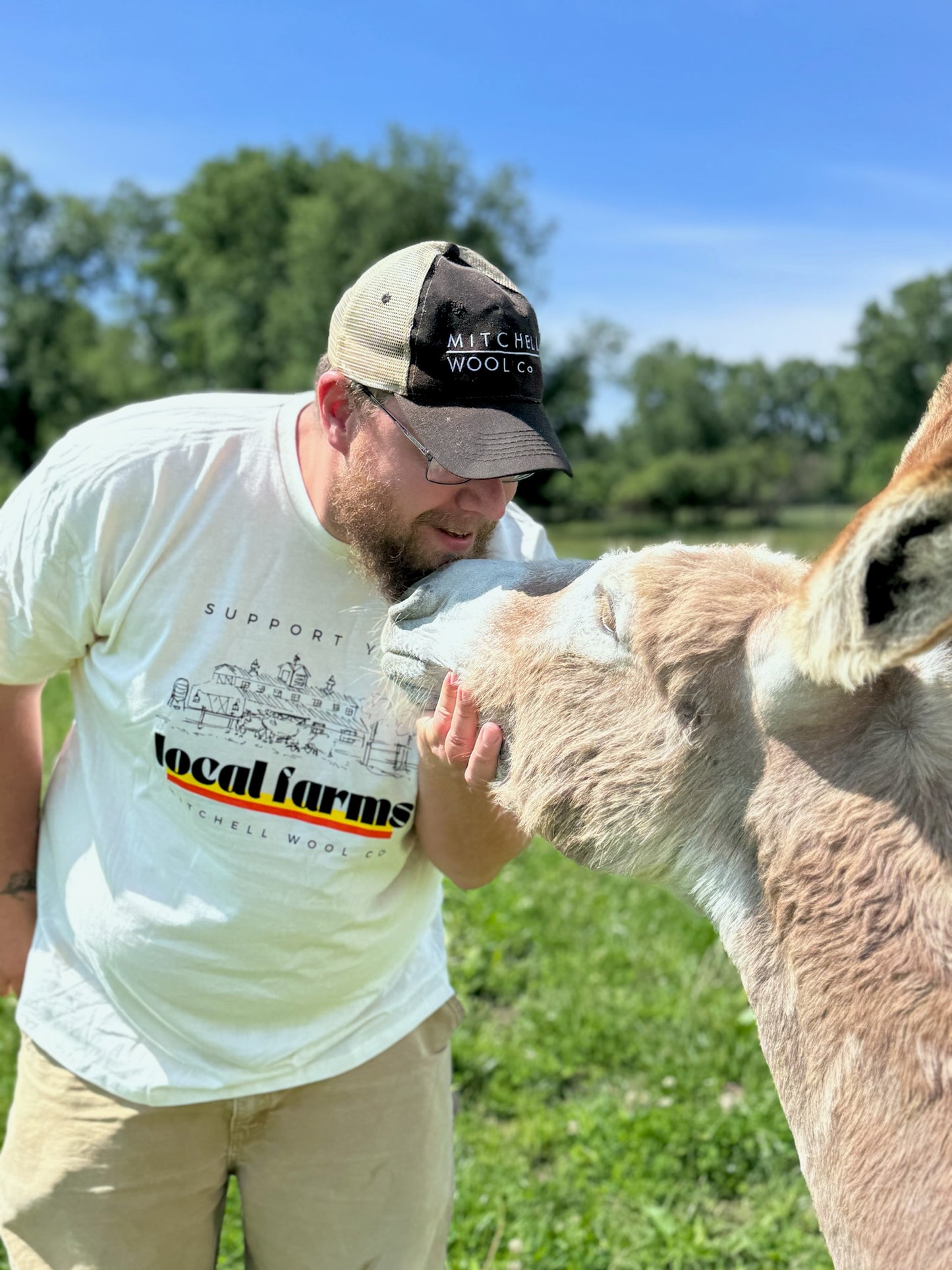 Support Local Farms - Natural Organic Cotton Tee Shirt