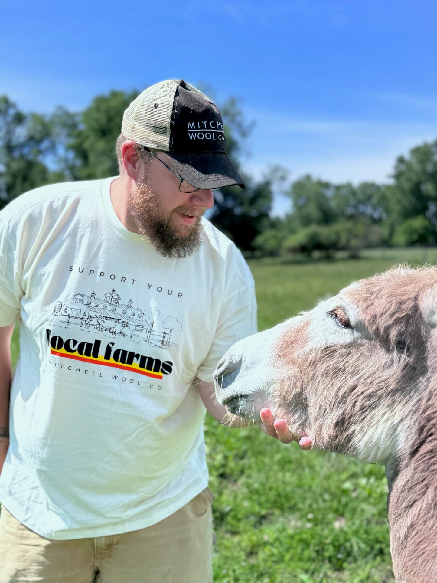 Support Local Farms - Natural Organic Cotton Tee Shirt