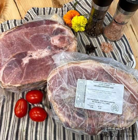 Smoked Bone-In Ham- Single cuts Pasture Raised/Corn Free Pork