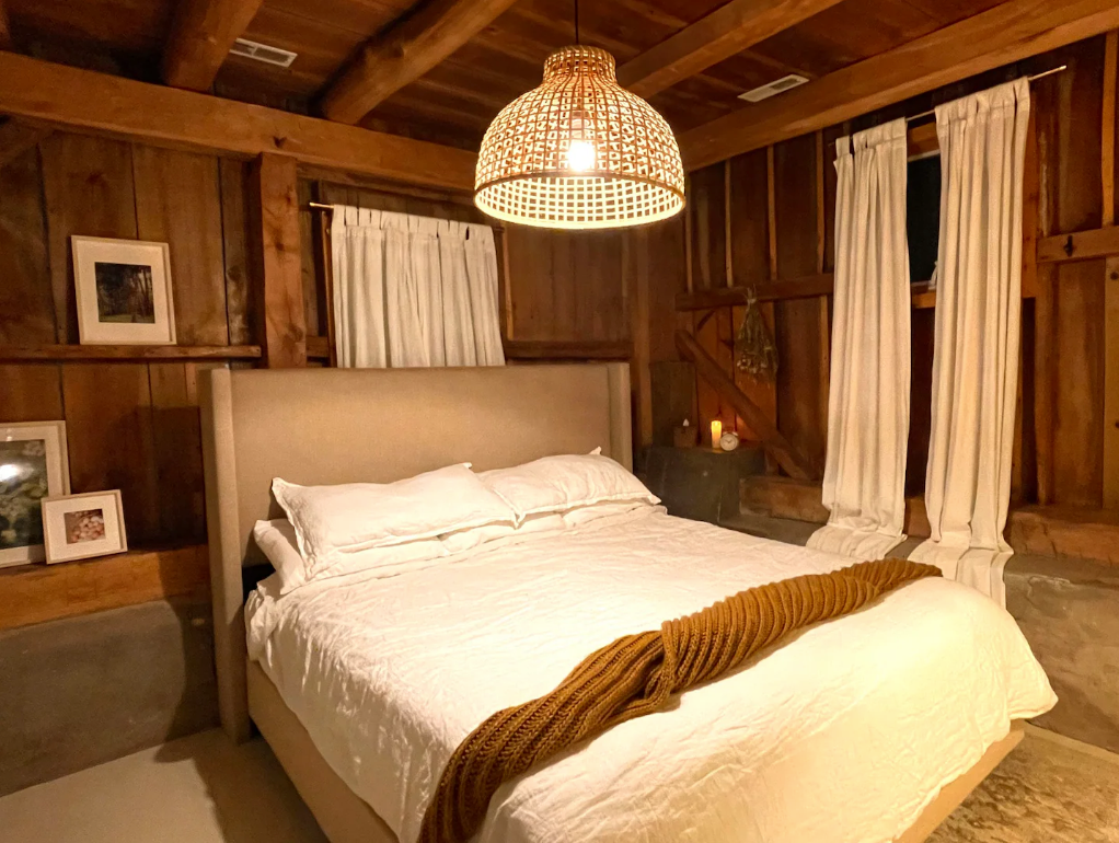 Queen Bed accommodation at the Barndominium