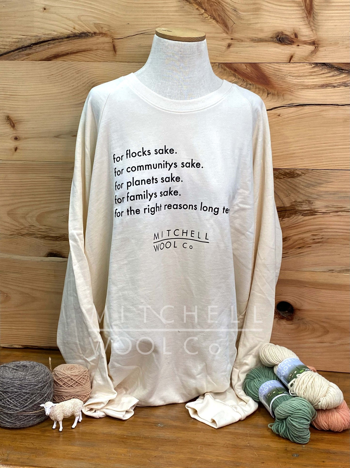 RIGHT REASONS! - Natural Organic Cotton Sweatshirt -