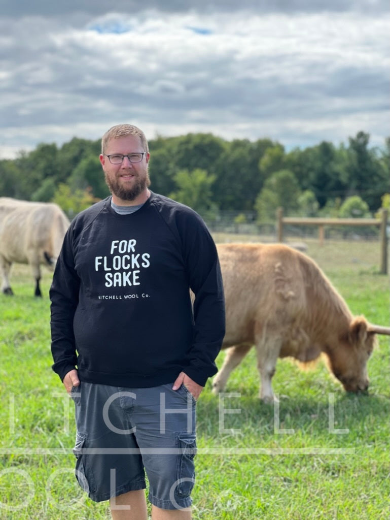 If you want Luke in a photo you'd better bring the product to the pasture. He's Farmer AF, and loves our livestock dearly.