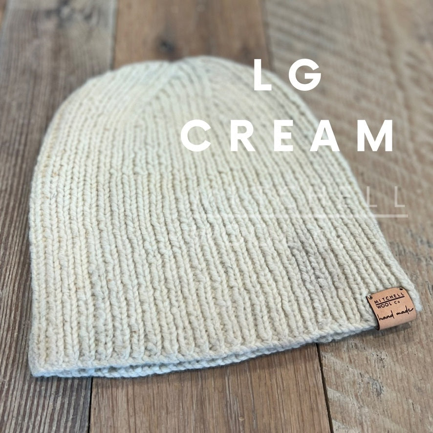 large cream hat