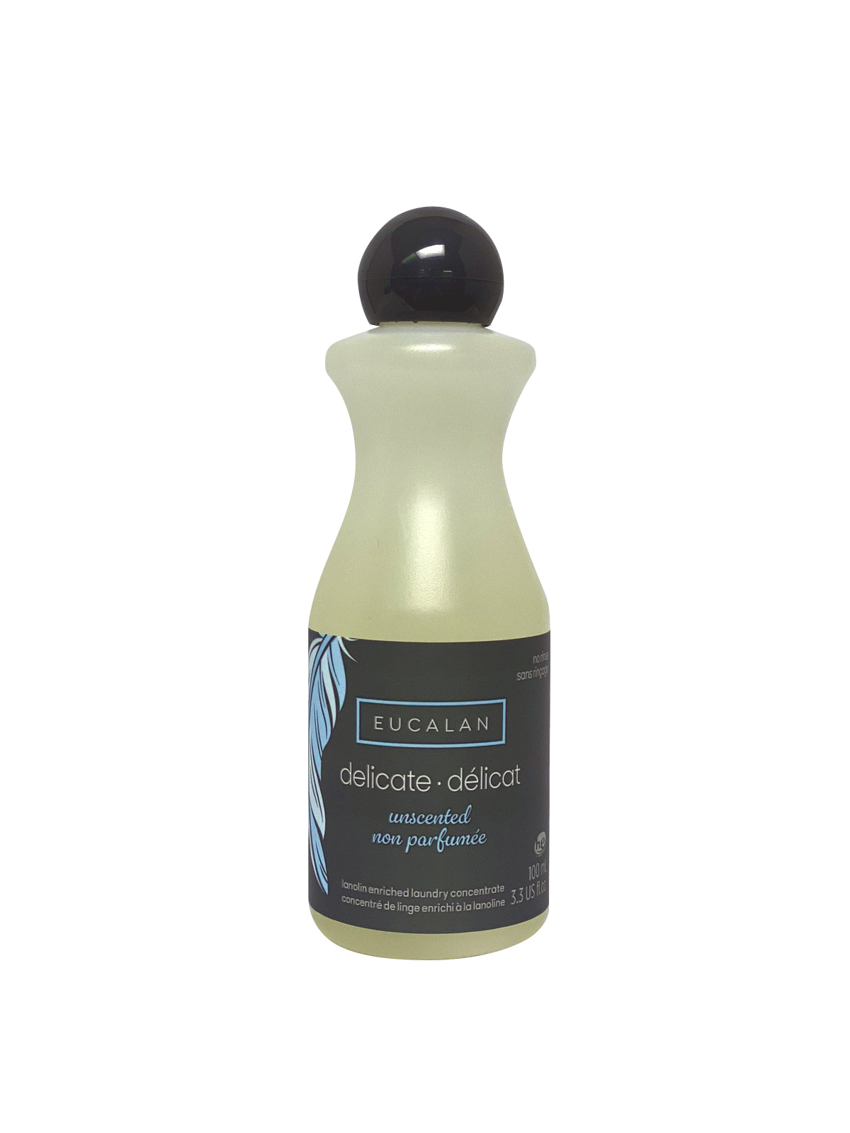 3.3 ounce bottle of Eucalan Unscented for 20 washes