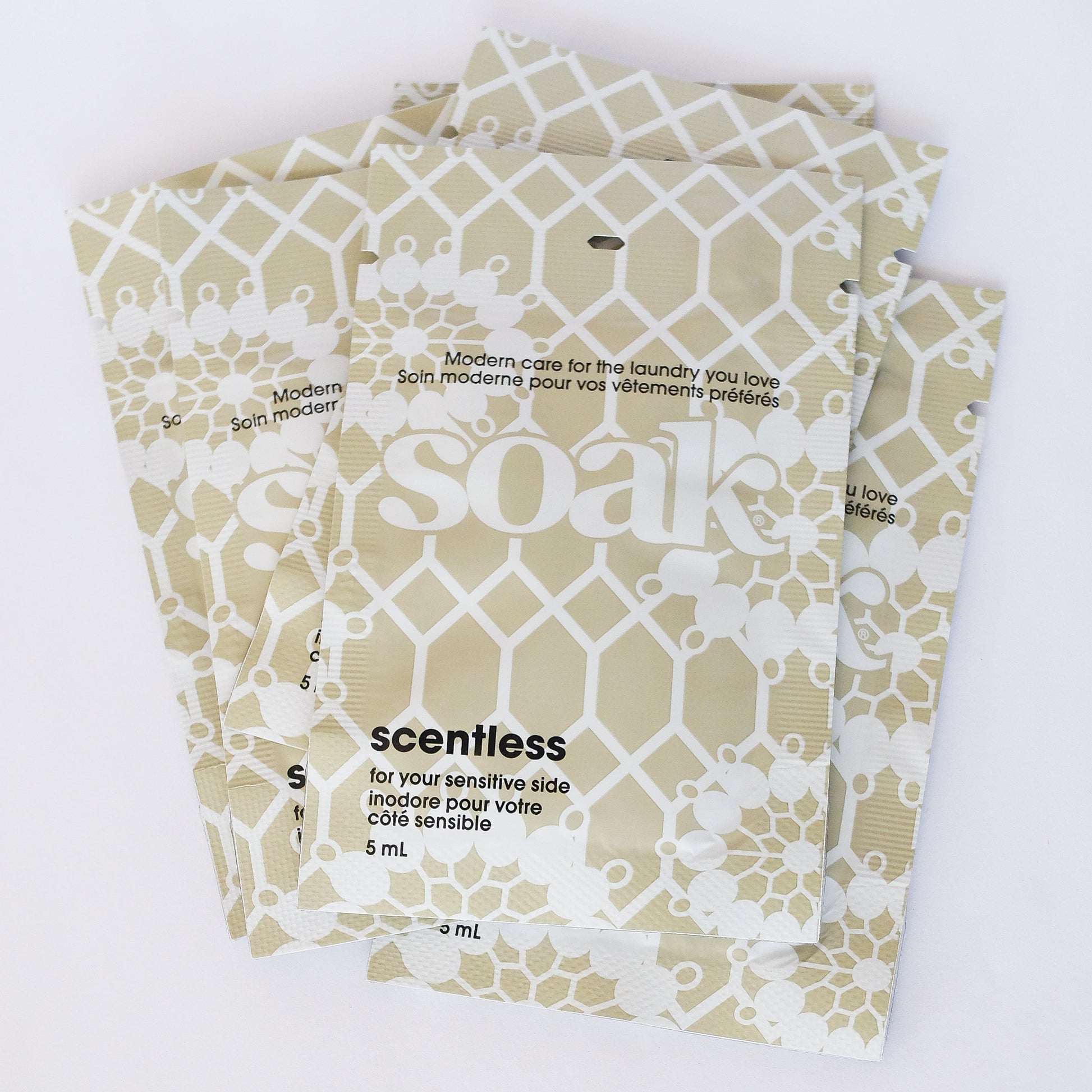 Soak Scentless single use packets
