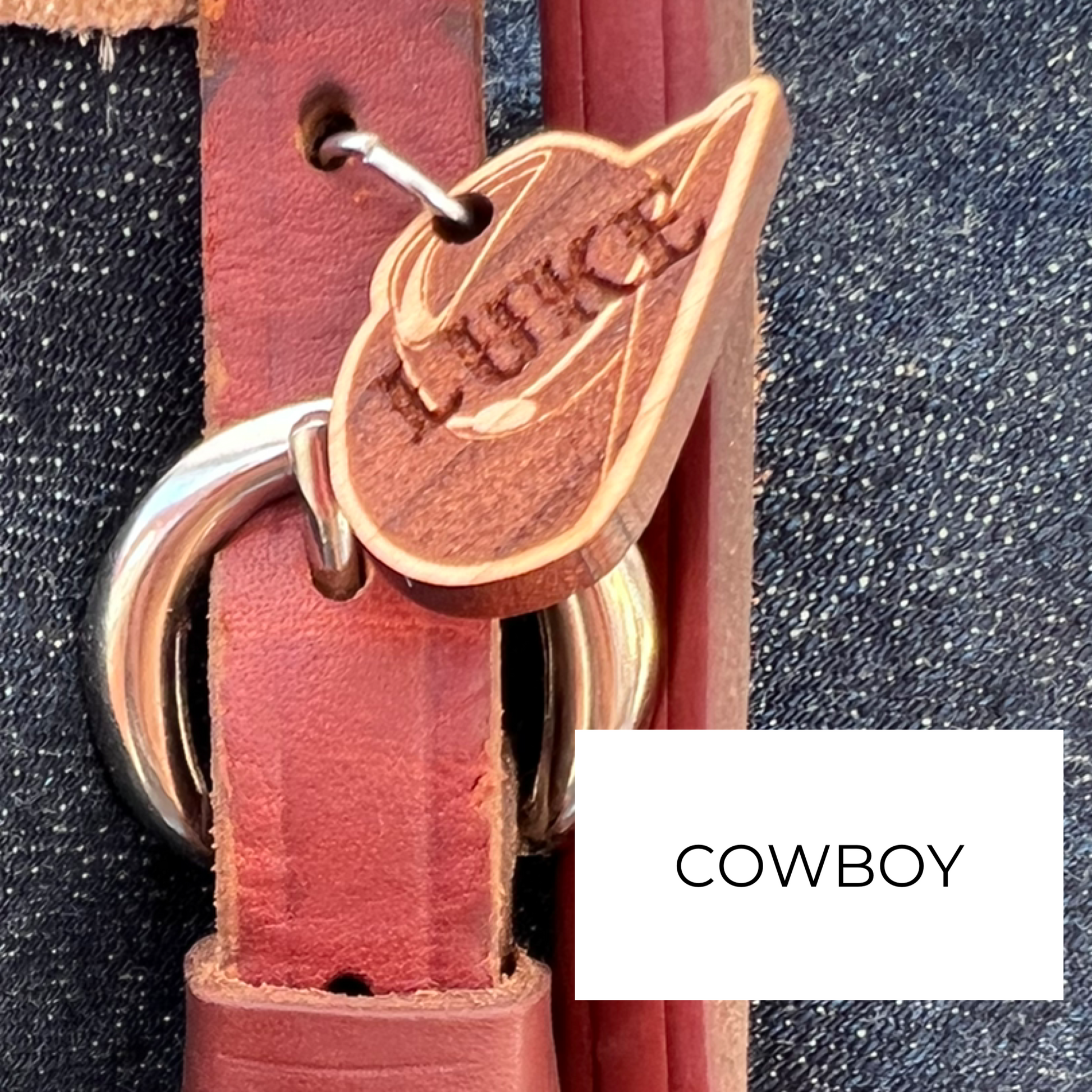 cowboy hat with western font name